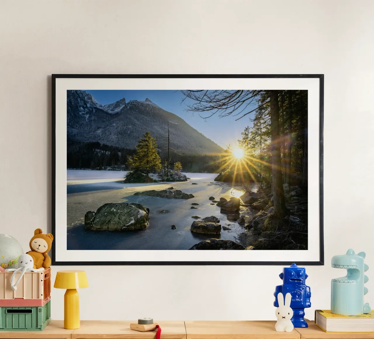 lago montagne poster da Earthly Visions