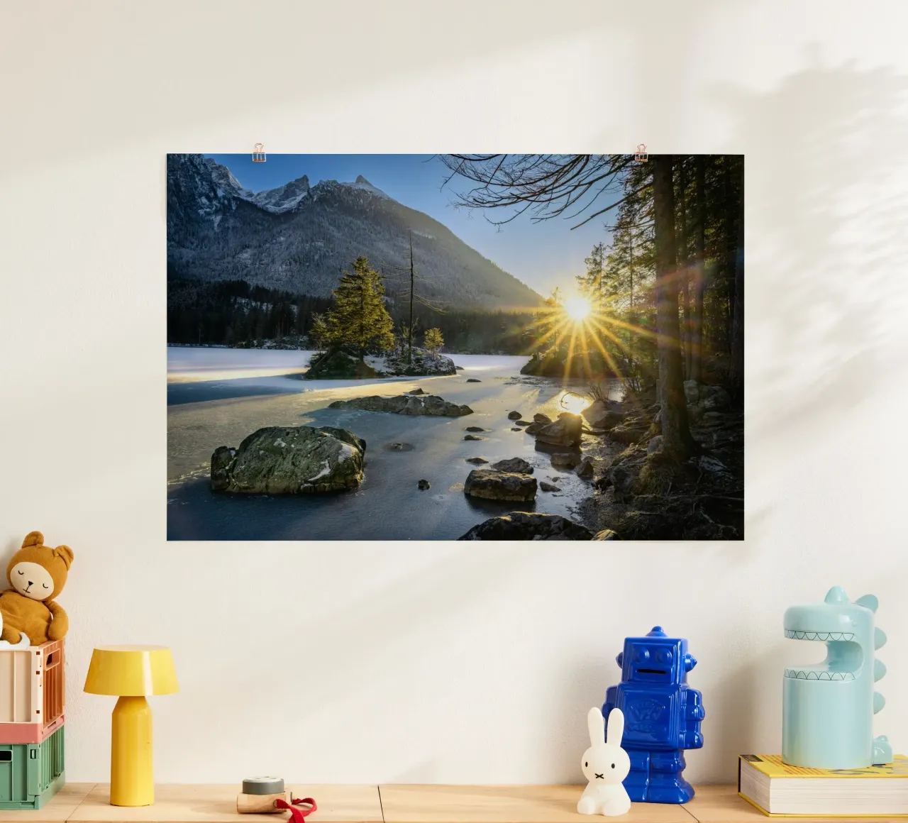 lago montagne poster da Earthly Visions