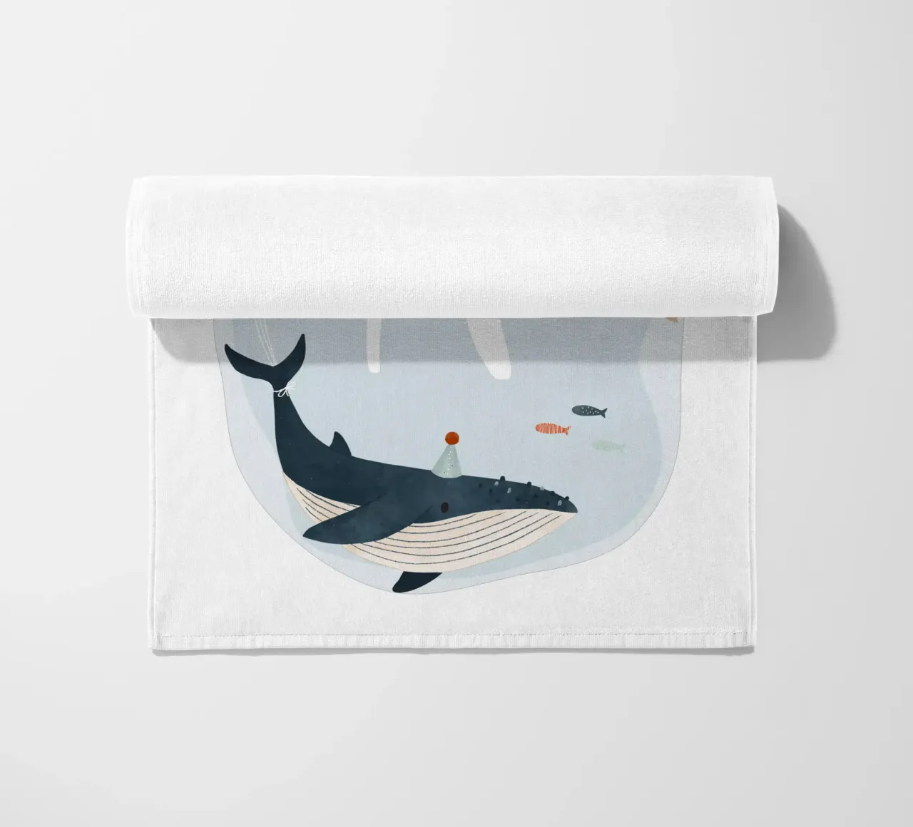 Unterwasserfreunde beach towel by Kartenliebe