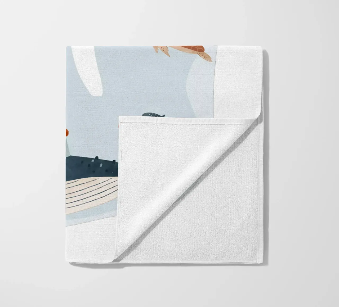 Unterwasserfreunde beach towel by Kartenliebe