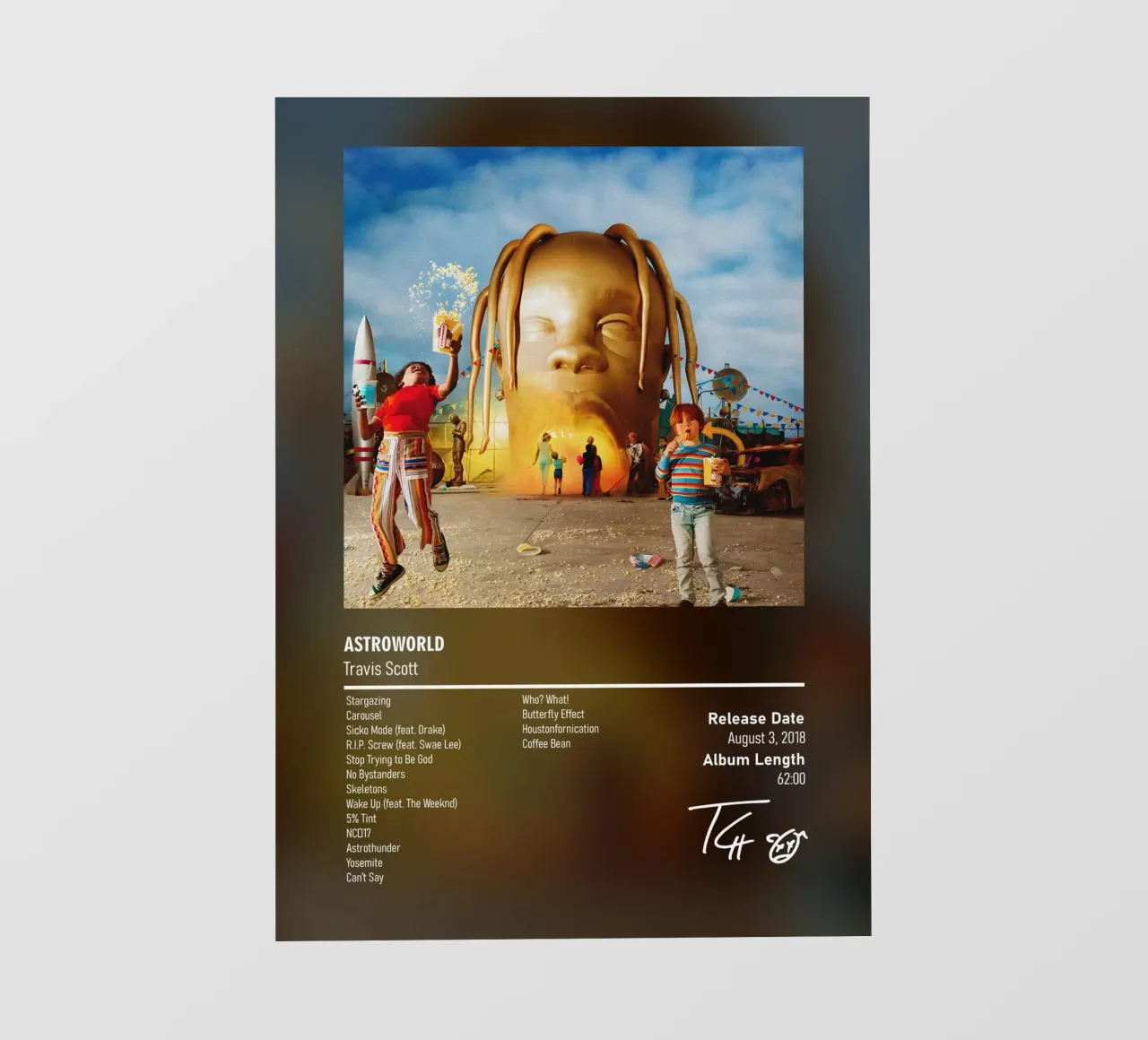 Astroworld (2018) Travis Scott telo in pvc da DGUnder