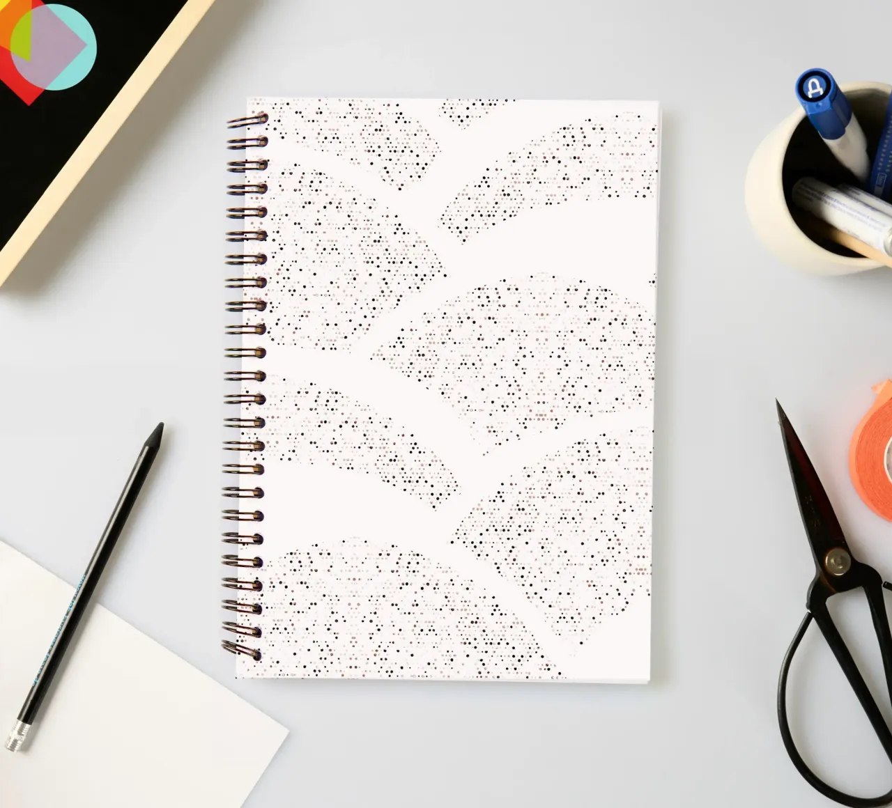 Sparkling Hills Warm White spiral notebook by SilverPegasus