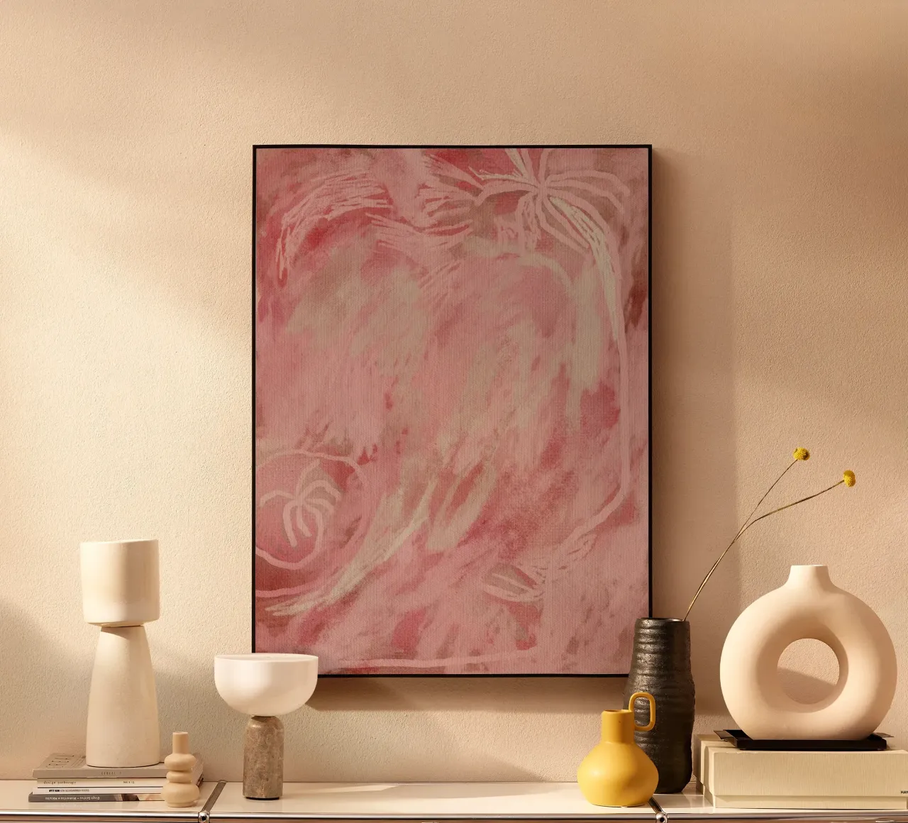 Palm Blush plexiglass da Shatha Al Dafai