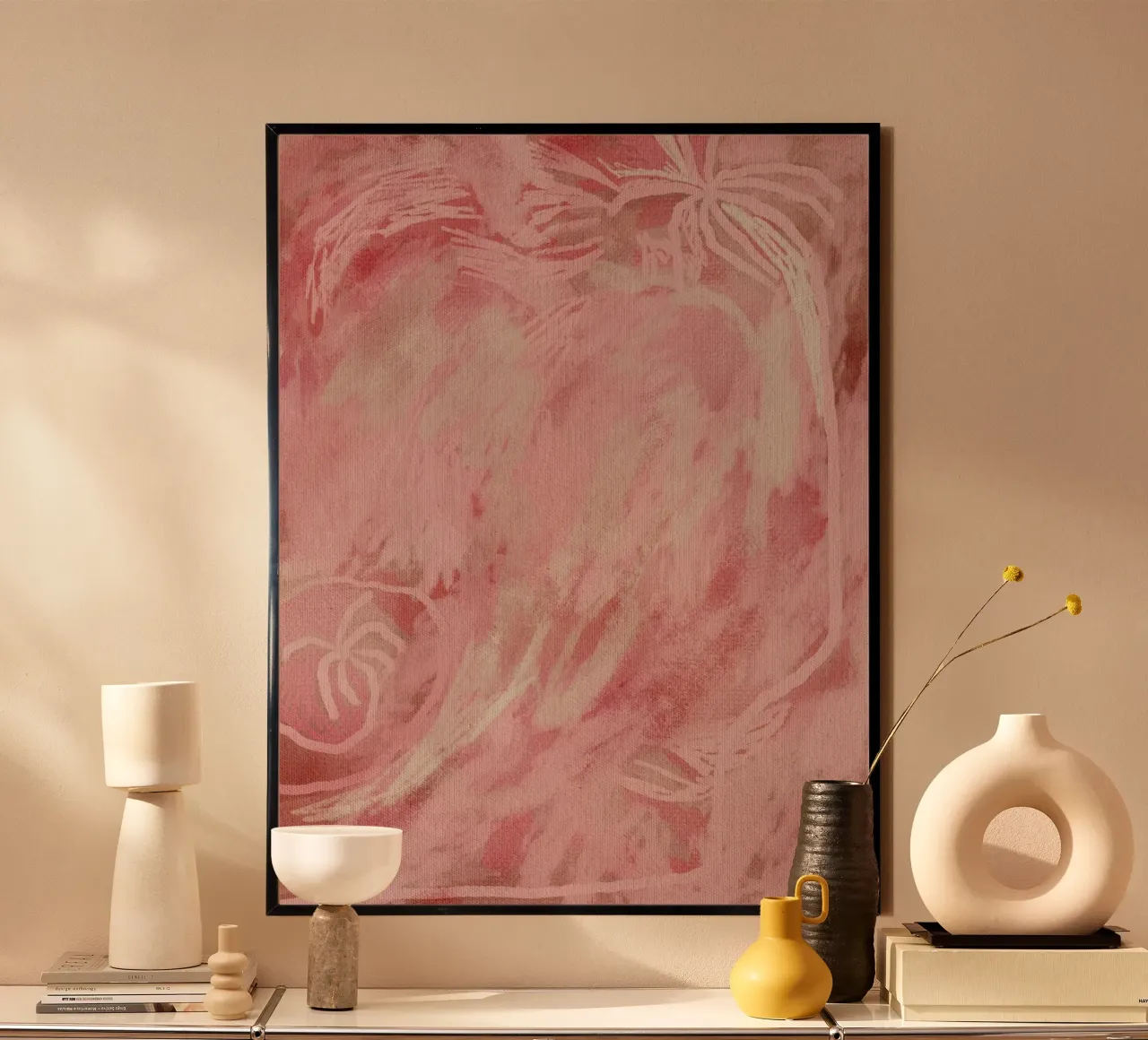 Palm Blush poster by Shatha Al Dafai