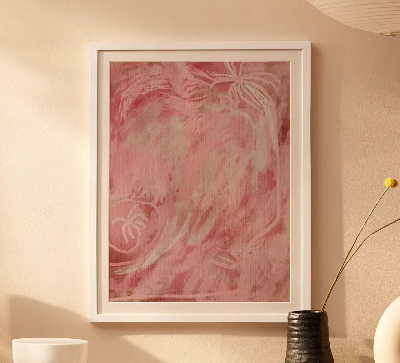 Palm Blush poster by Shatha Al Dafai