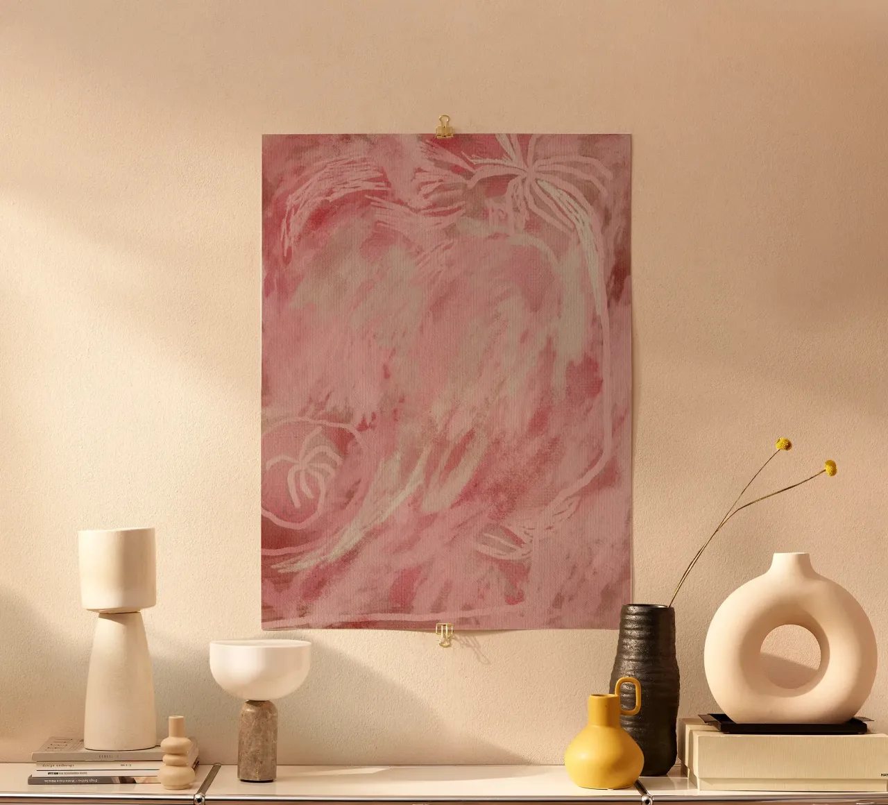 Palm Blush poster by Shatha Al Dafai