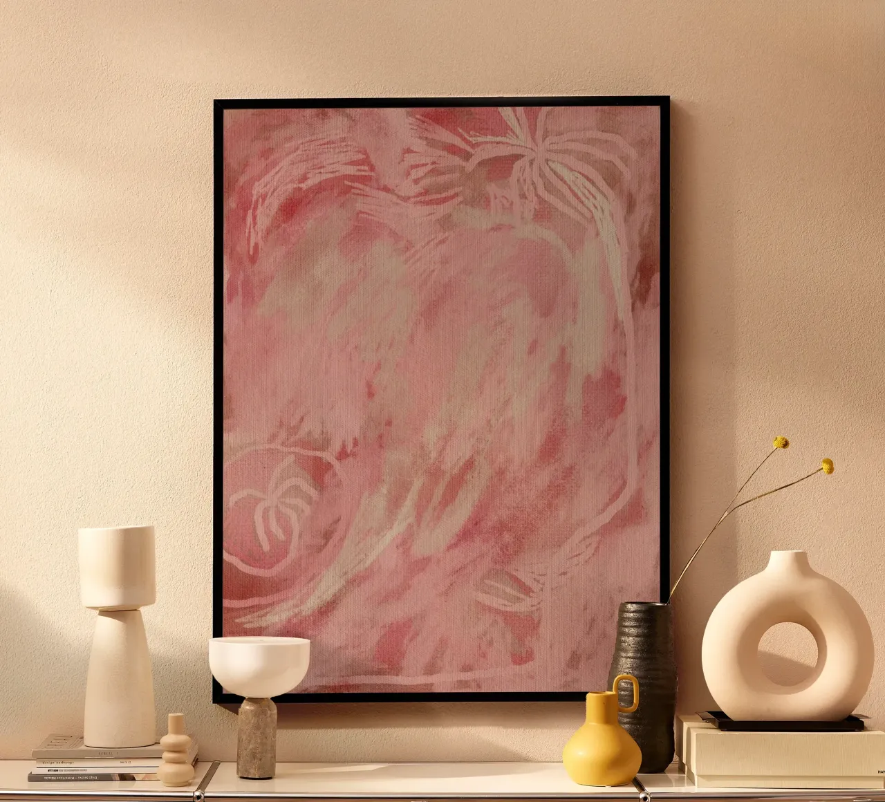 Palm Blush poster by Shatha Al Dafai