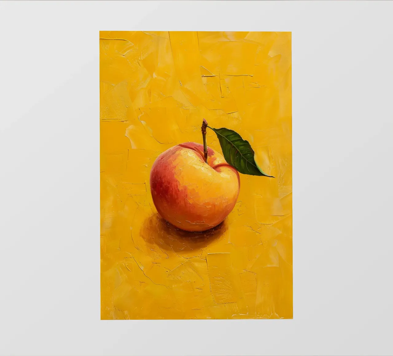 Golden Peach on Yellow Canvas telo in pvc da Mosaic Dialogue