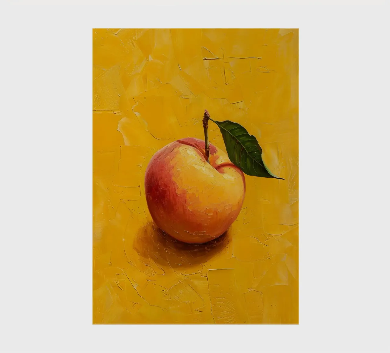Golden Peach on Yellow Canvas notebook by Mosaic Dialogue