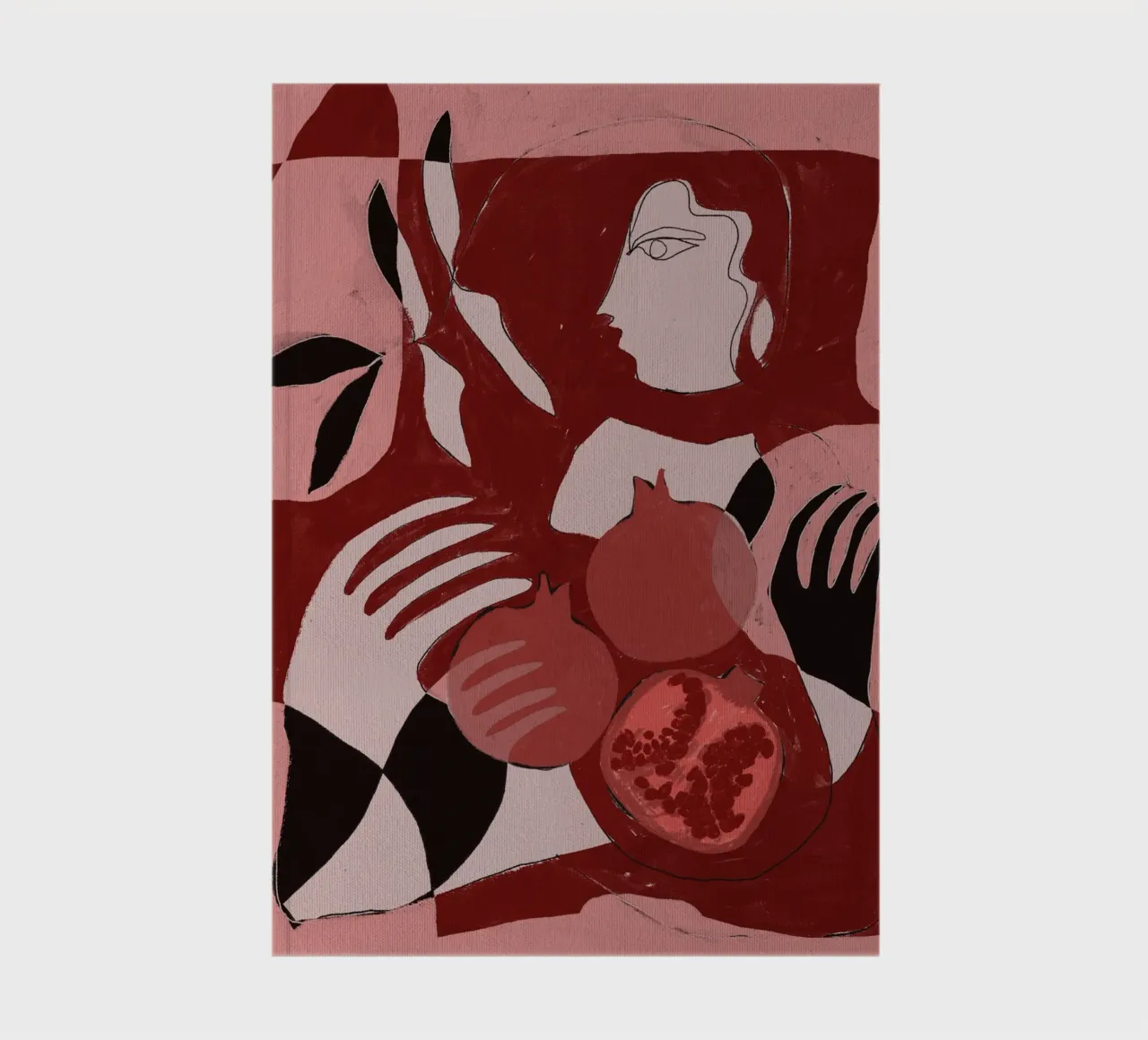 Pomegranate of the Soul 2 notebook by Shatha Al Dafai