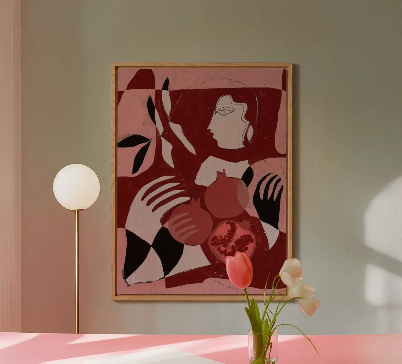 Pomegranate of the Soul 2 alu-dibond by Shatha Al Dafai