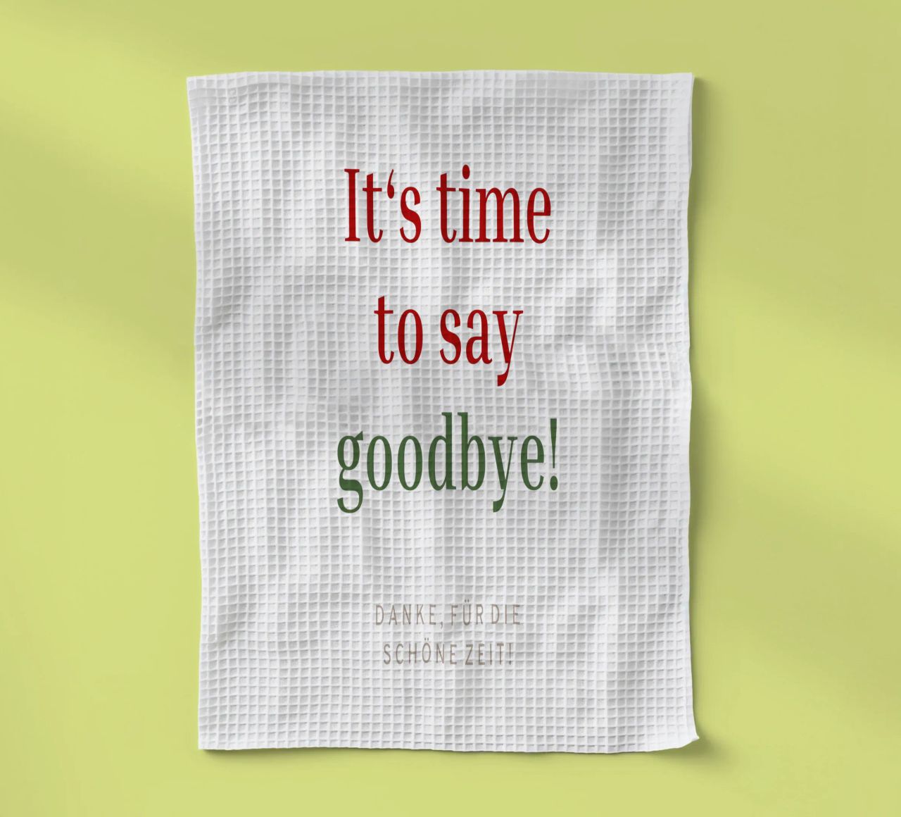 Say Goodbye torchon de Kartenliebe