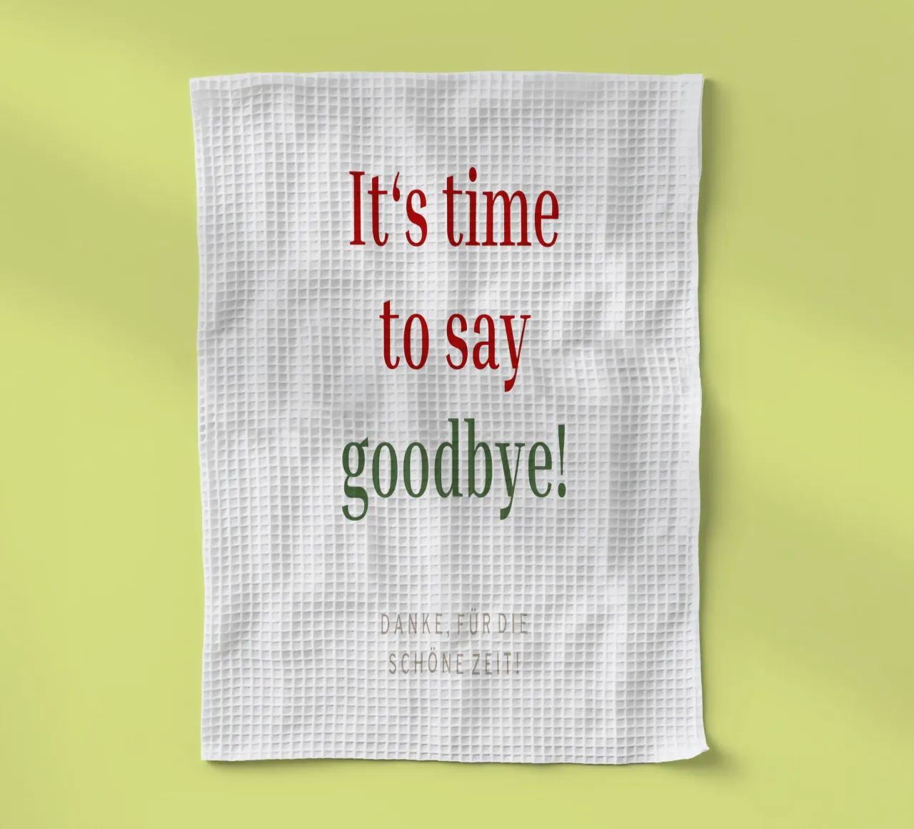 Say Goodbye paño de cocina de Kartenliebe