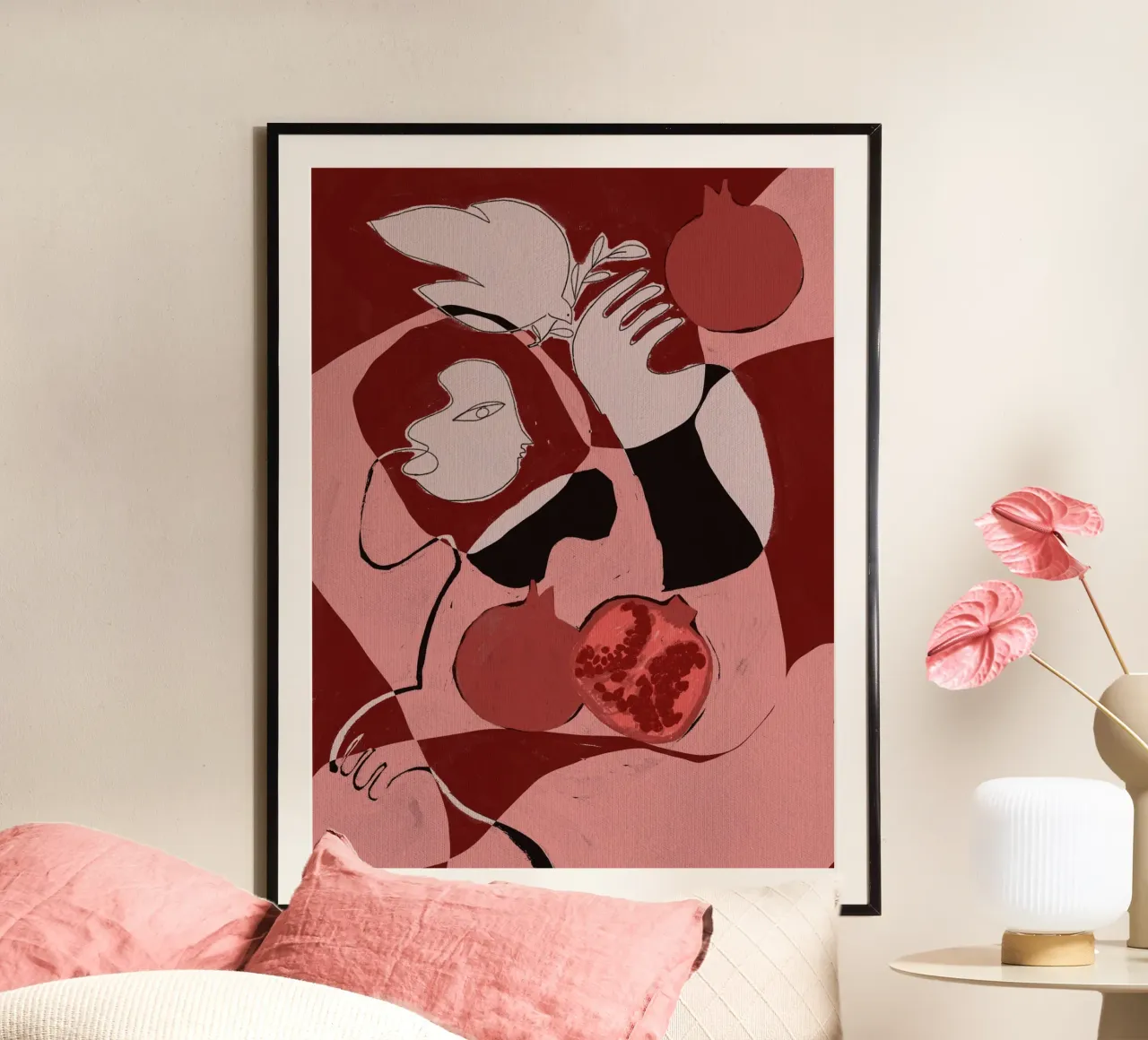 Pomegranate of the Soul 1 poster by Shatha Al Dafai