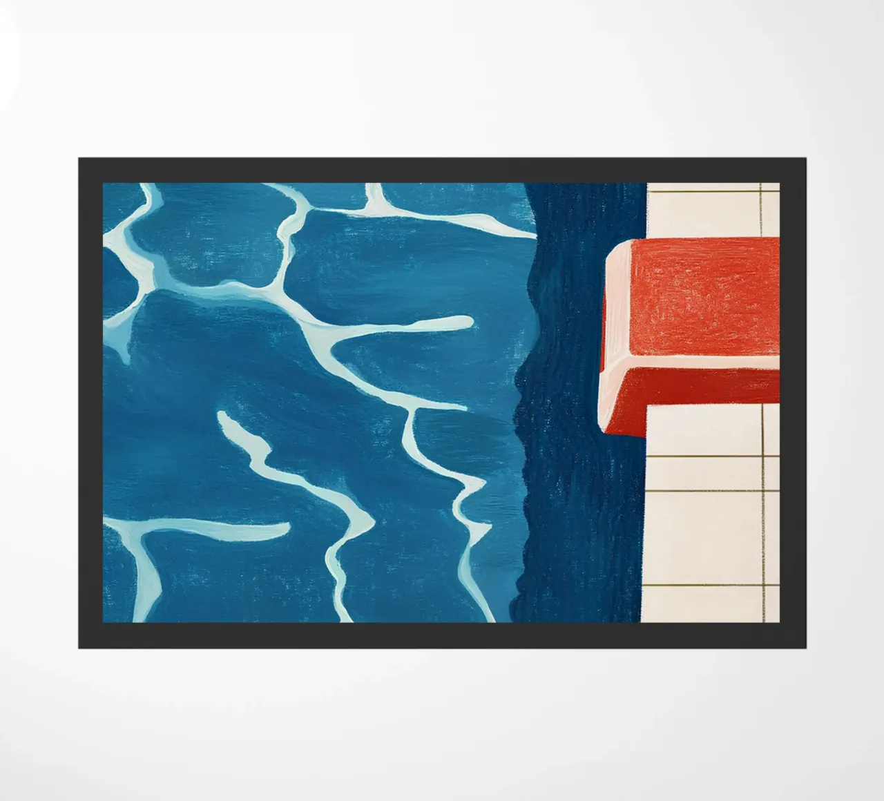 Pool edge doormat by Curious Canvas