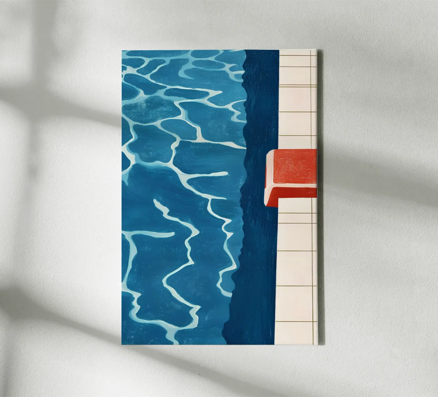 Pool edge canvas by Curious Canvas