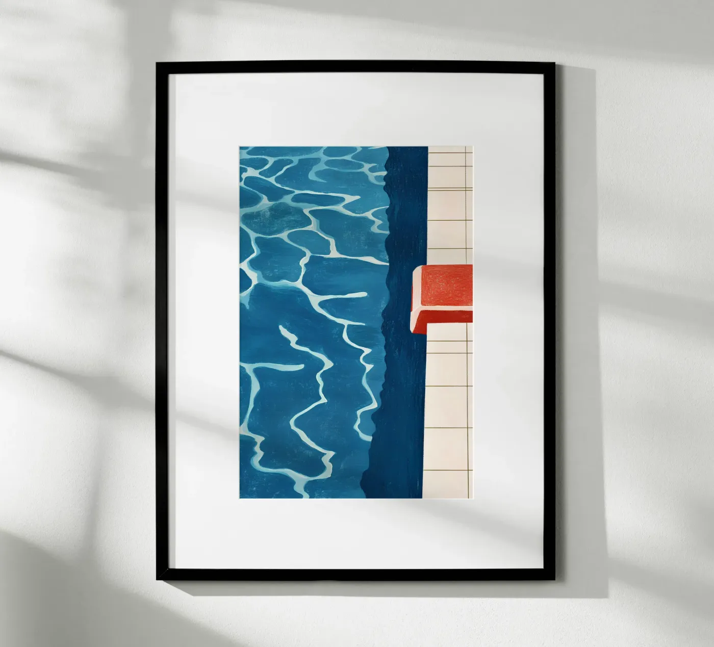 Pool edge poster by Curious Canvas