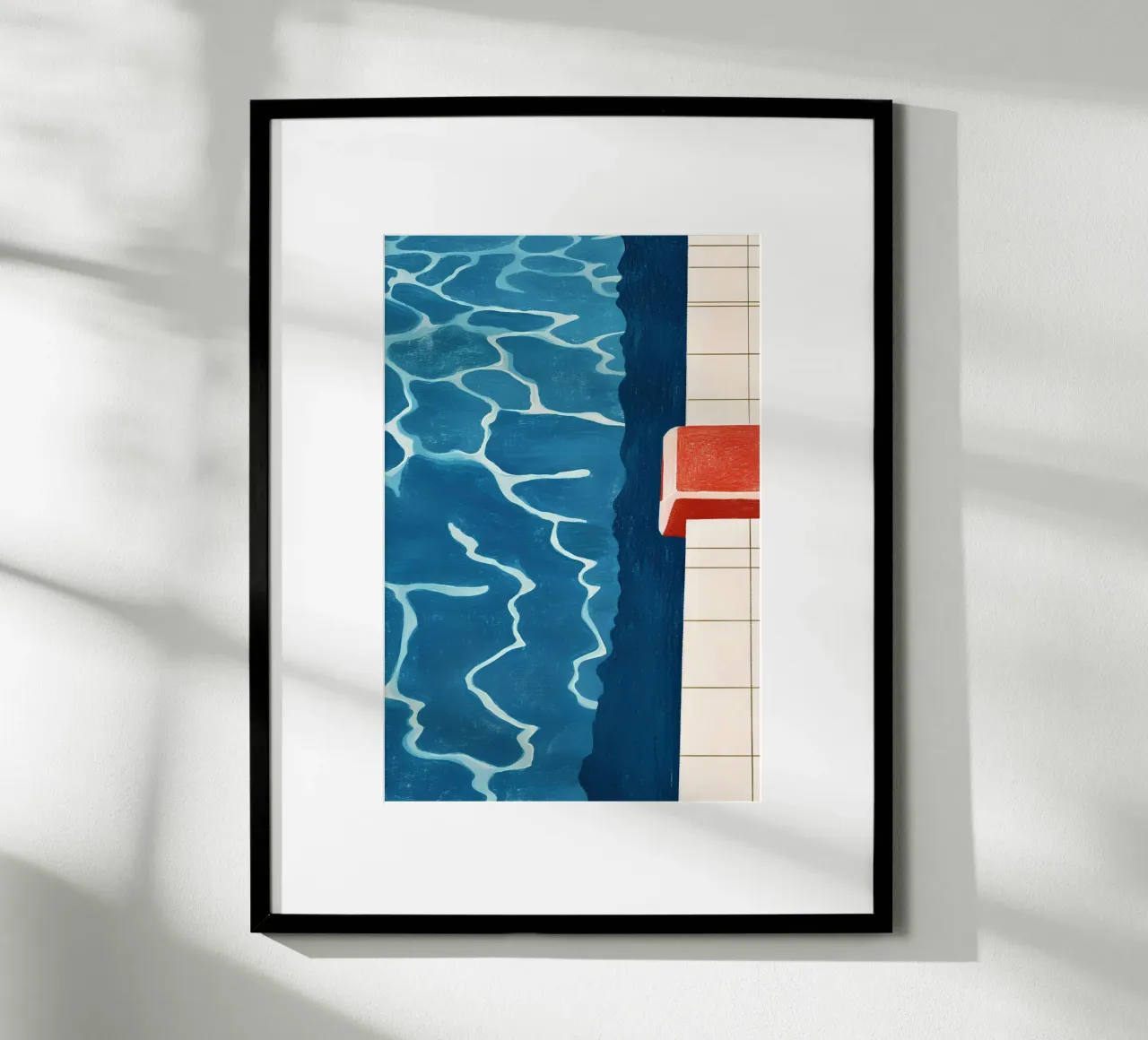 Pool edge poster by Curious Canvas
