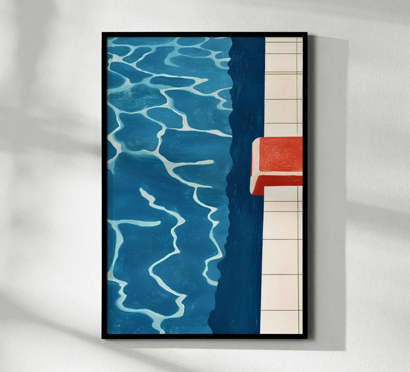Pool edge poster by Curious Canvas