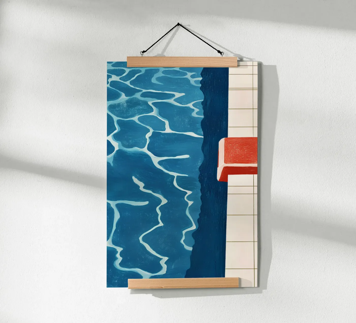 Pool edge poster by Curious Canvas