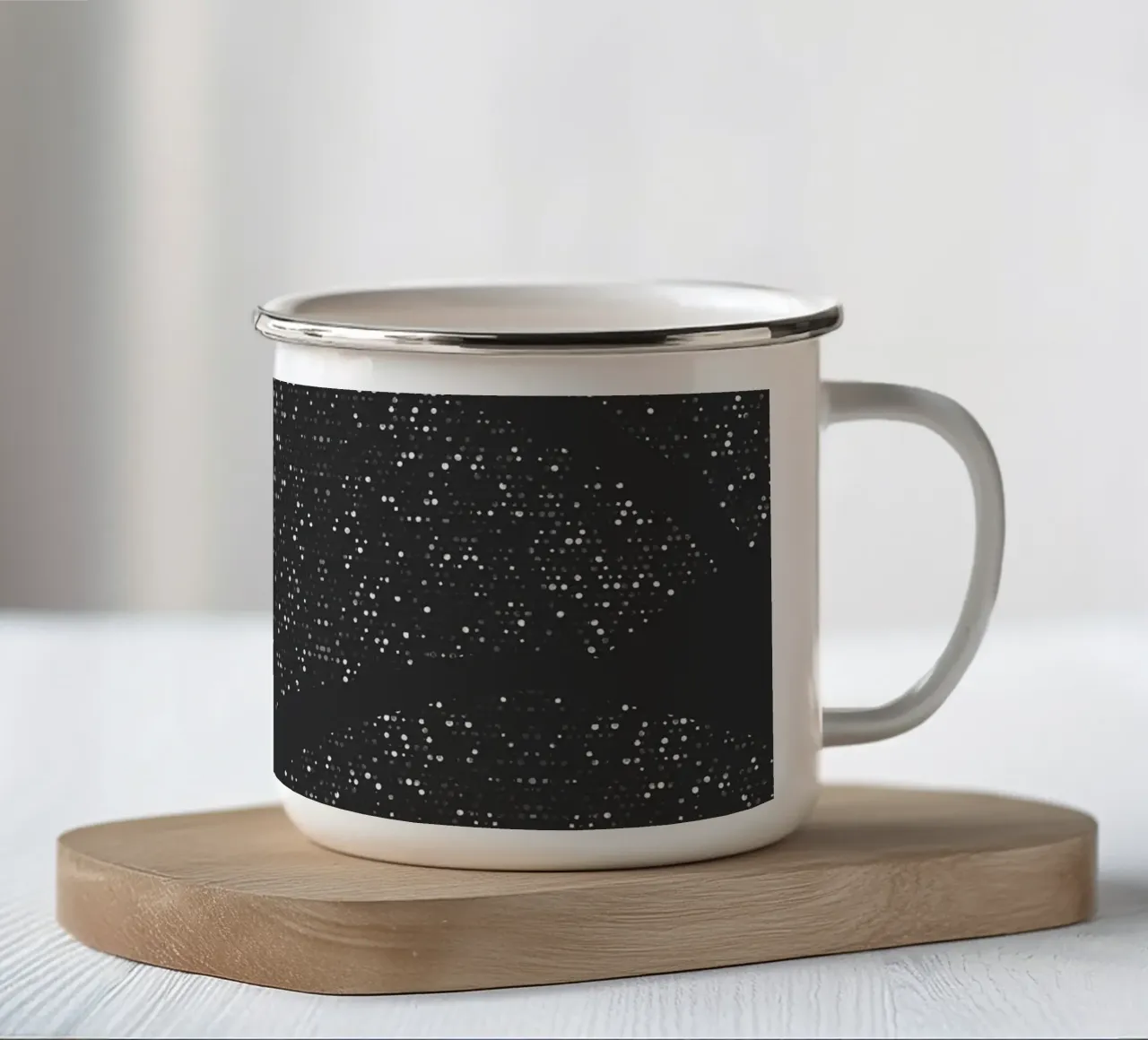 Colline scintillanti Grigio antracite tazza in smalto da SilverPegasus