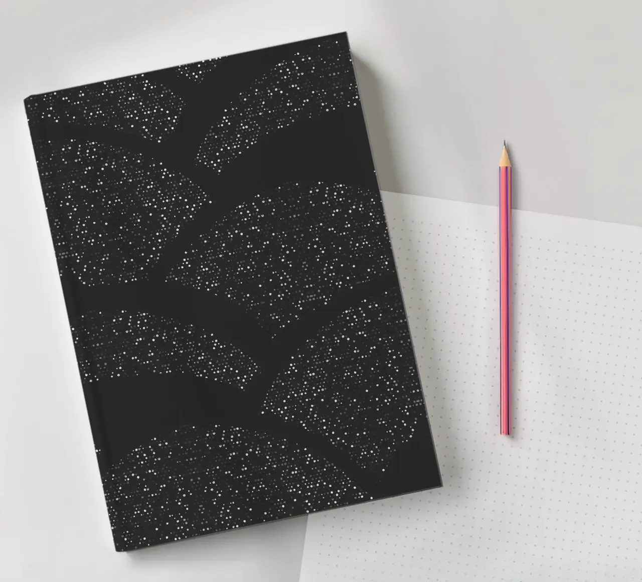 Sparkling Hills Charcoal Grey notebook by SilverPegasus