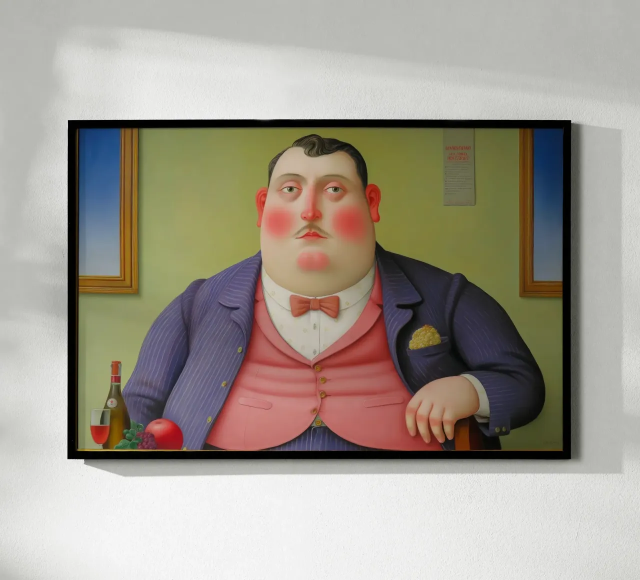 Ragazzo paffuto poster con telaio in plastica da Art Center