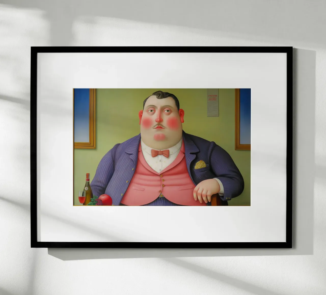 Ragazzo paffuto poster con telaio in plastica da Art Center