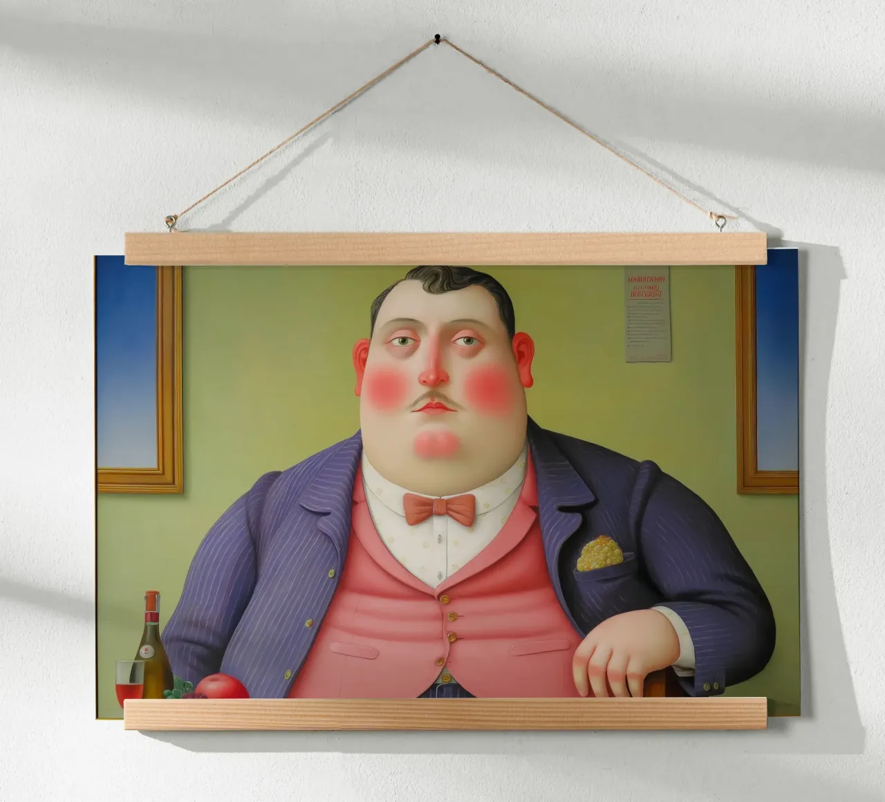 Ragazzo paffuto poster con telaio in plastica da Art Center