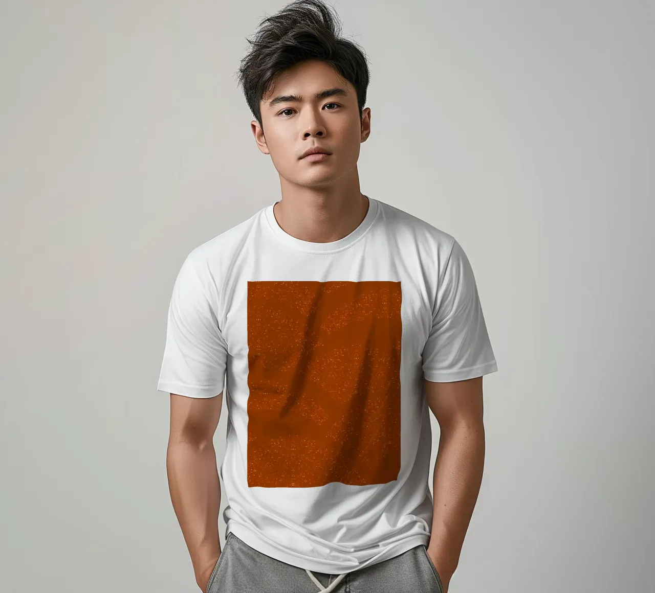 Sparkling Hills Rust Orange t-shirt by SilverPegasus