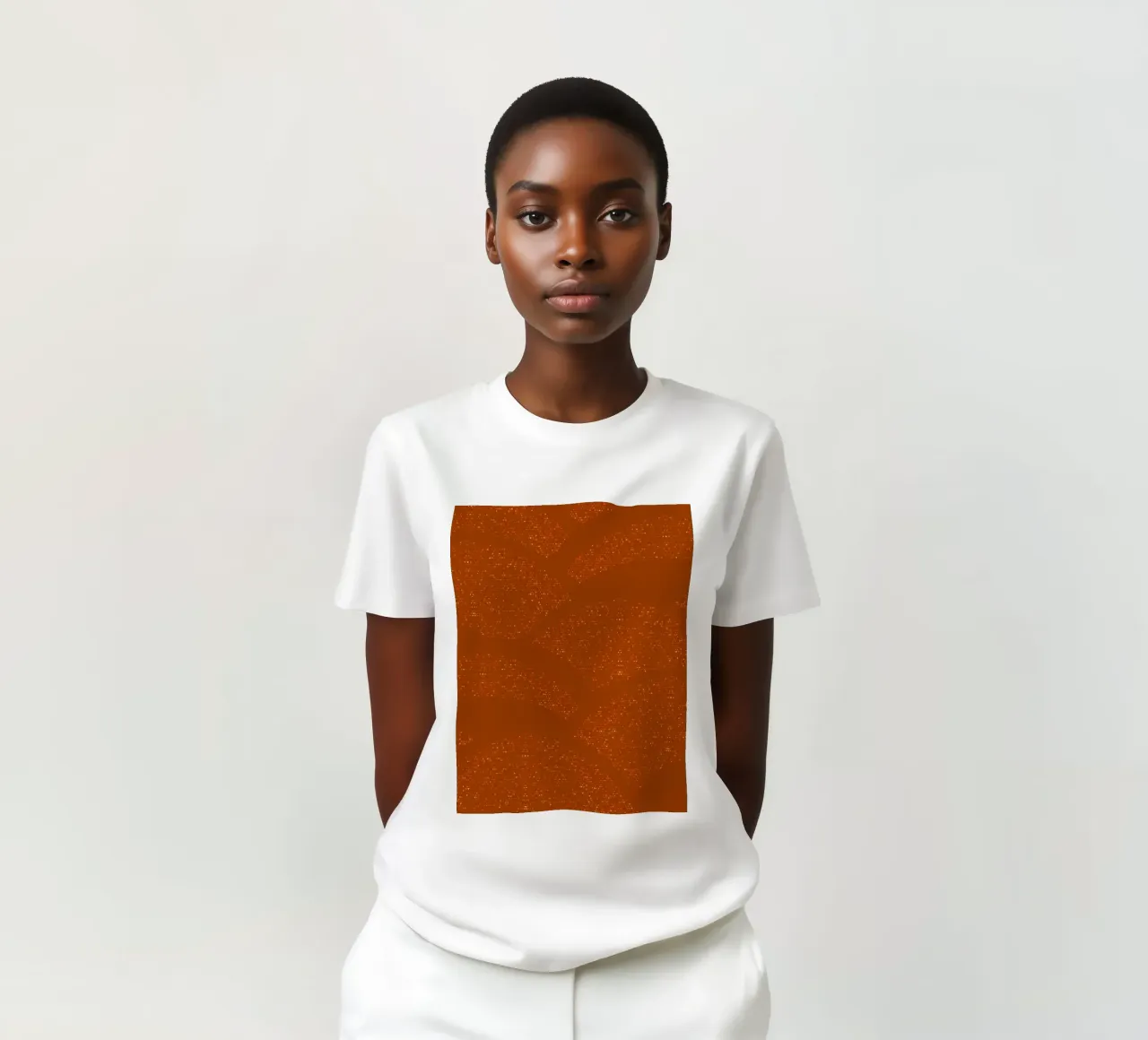 Sparkling Hills Rust Orange t-shirt by SilverPegasus