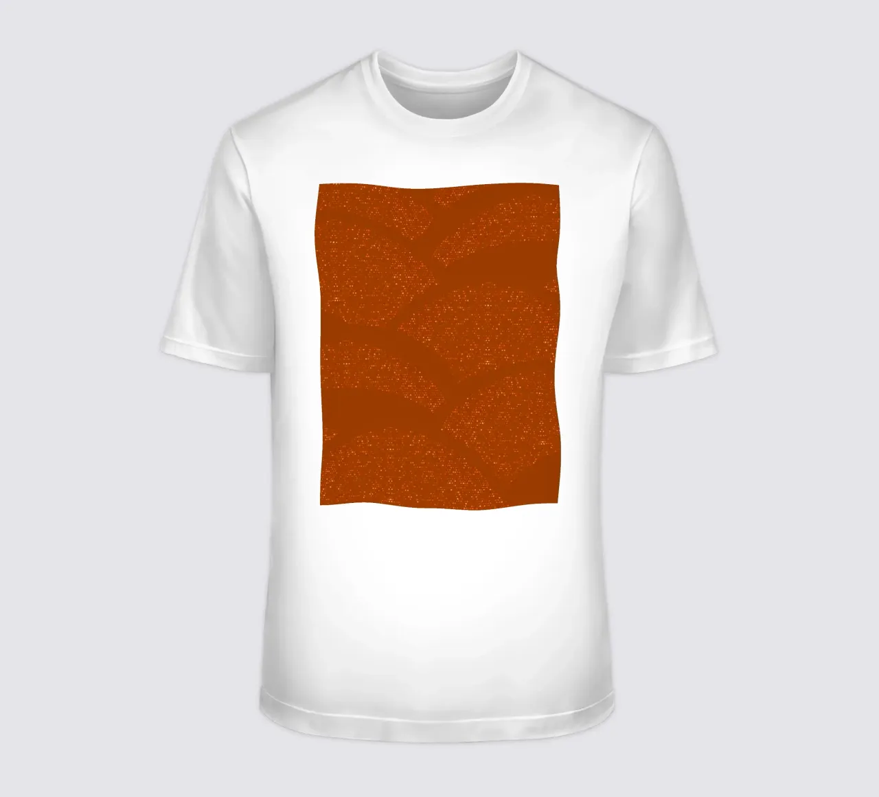 Sparkling Hills Rust Orange t-shirt by SilverPegasus