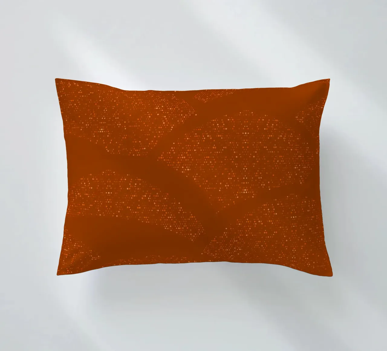 Sparkling Hills Rust Orange decorative cushion by SilverPegasus