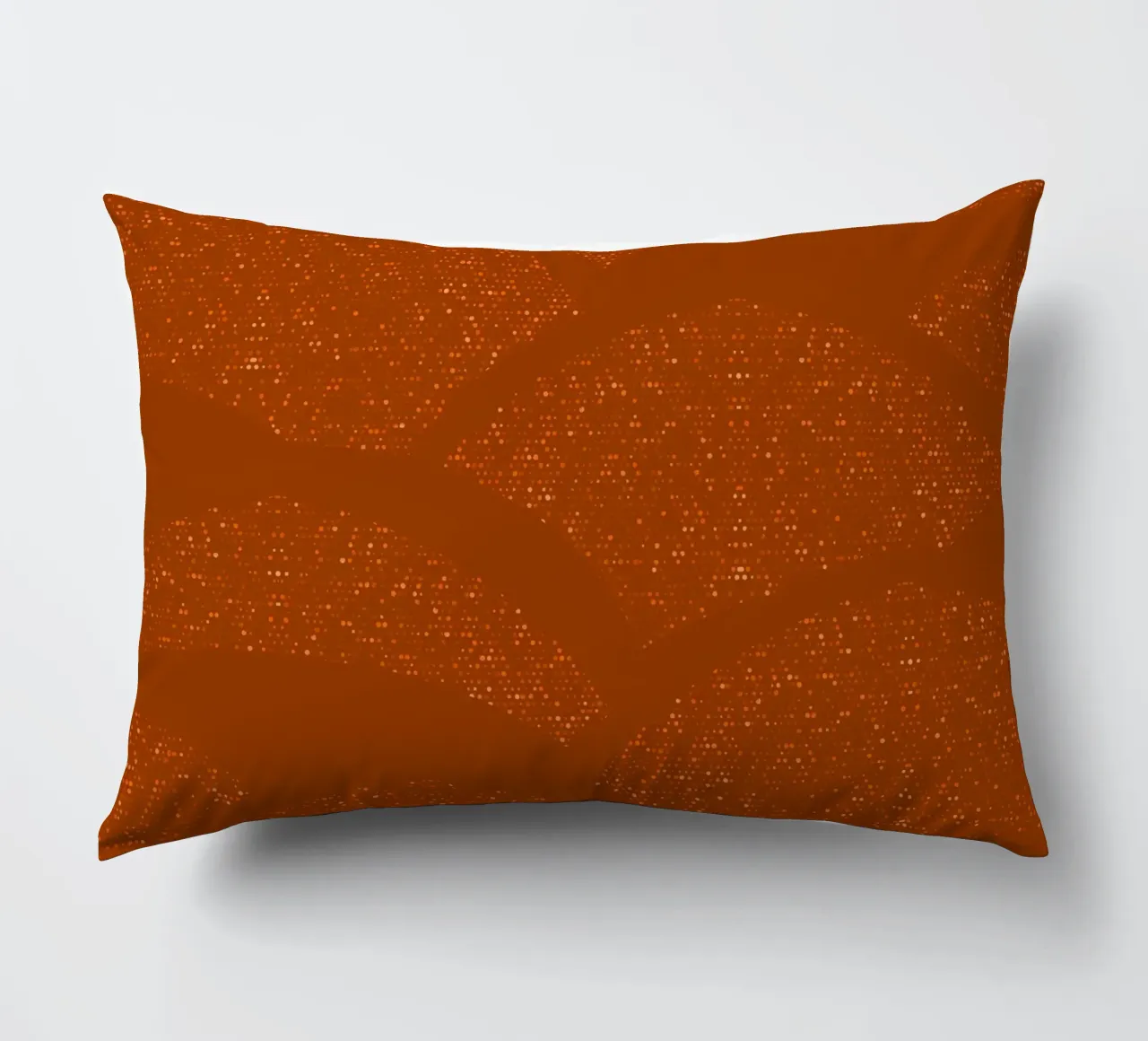 Sparkling Hills Rust Orange decorative cushion by SilverPegasus