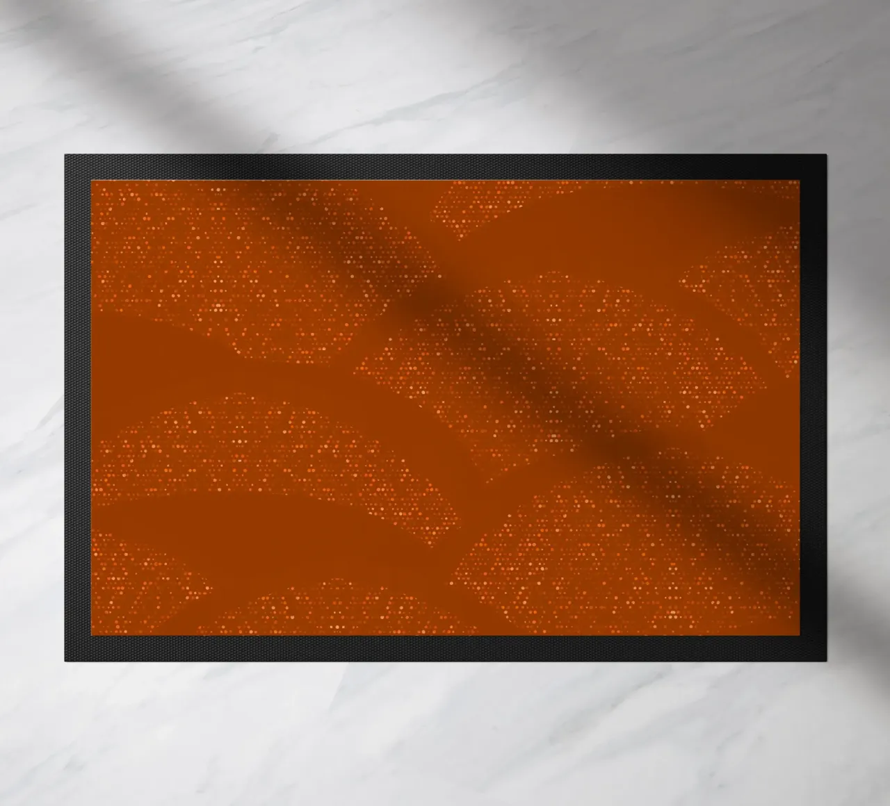 Sparkling Hills Rust Orange doormat by SilverPegasus