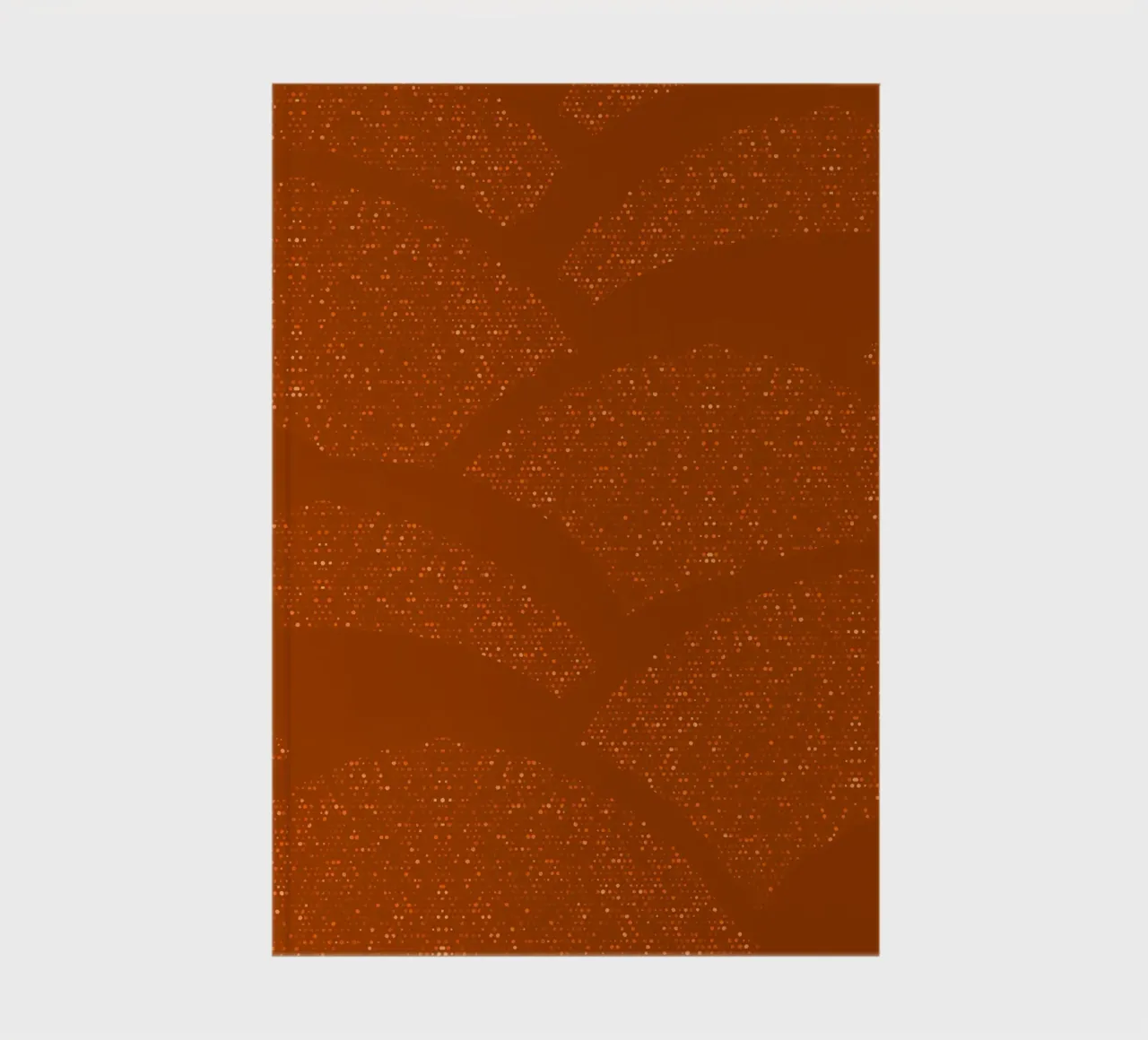 Sparkling Hills Rust Orange notebook by SilverPegasus