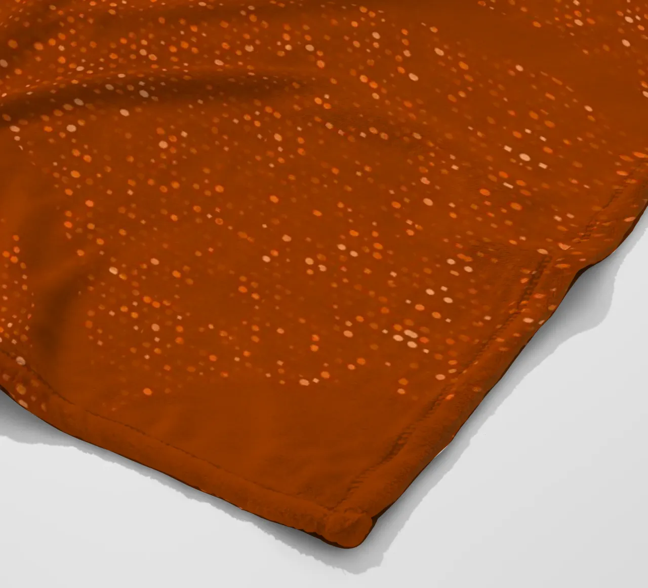 Sparkling Hills Rust Orange fleece blanket by SilverPegasus