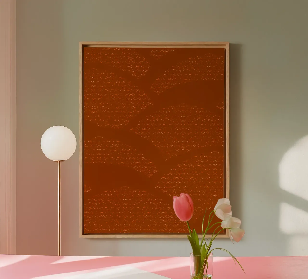 Sparkling Hills Rust Orange canvas by SilverPegasus