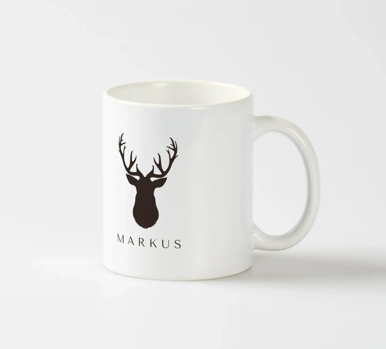 Hunter ceramic mug by Kartenliebe
