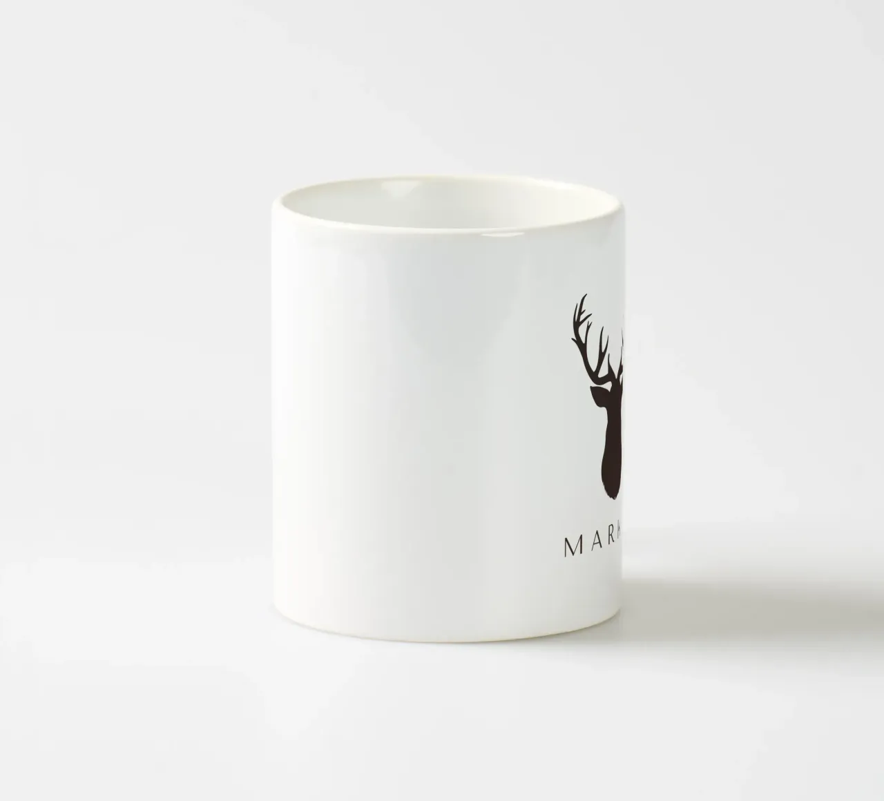 Hunter ceramic mug by Kartenliebe