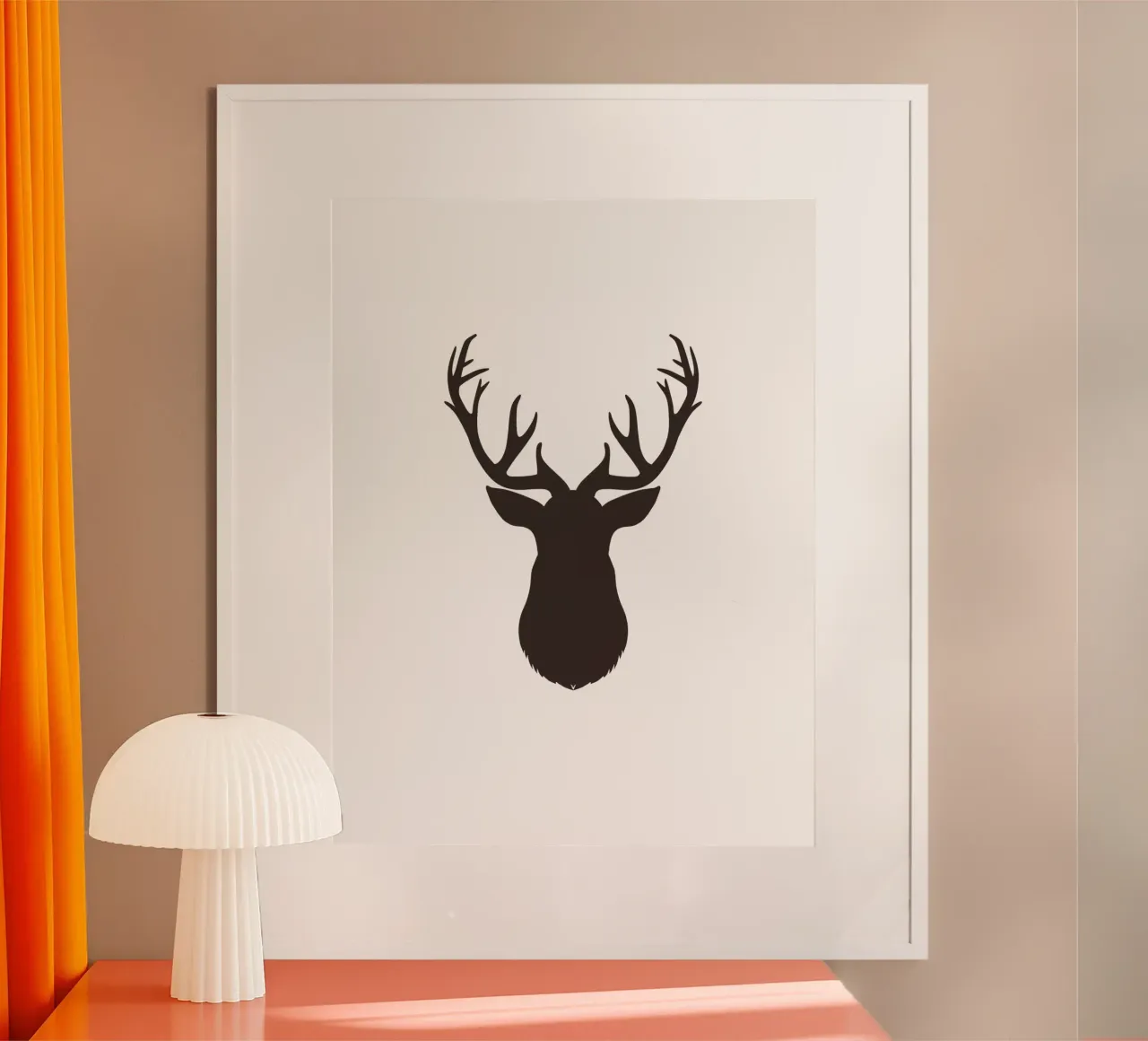 Hunter poster con telaio in legno da Kartenliebe