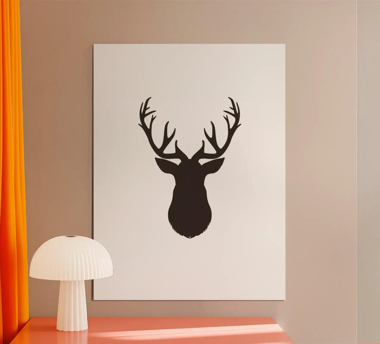 Hunter poster con telaio in legno da Kartenliebe