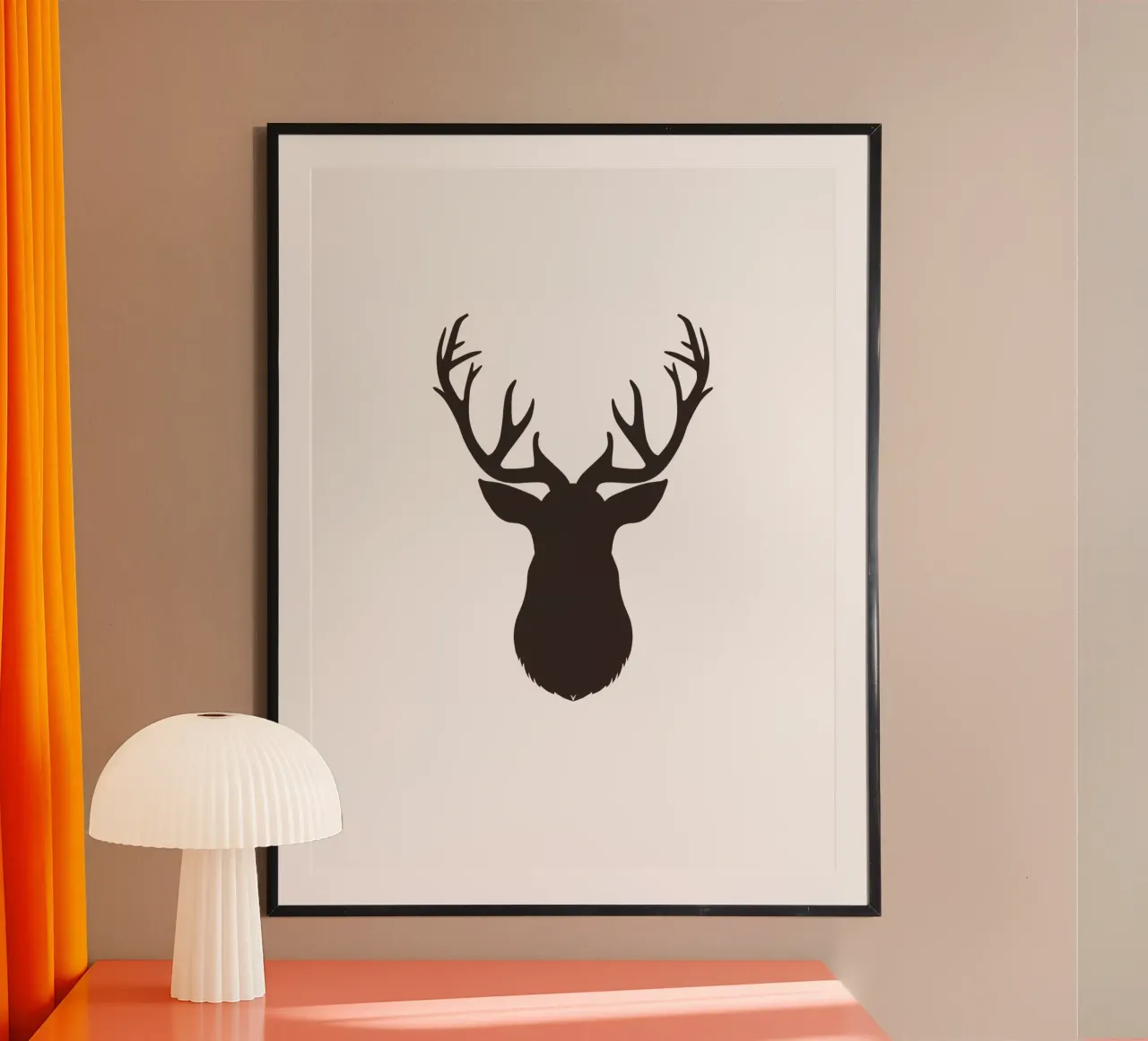 Hunter poster con telaio in legno da Kartenliebe