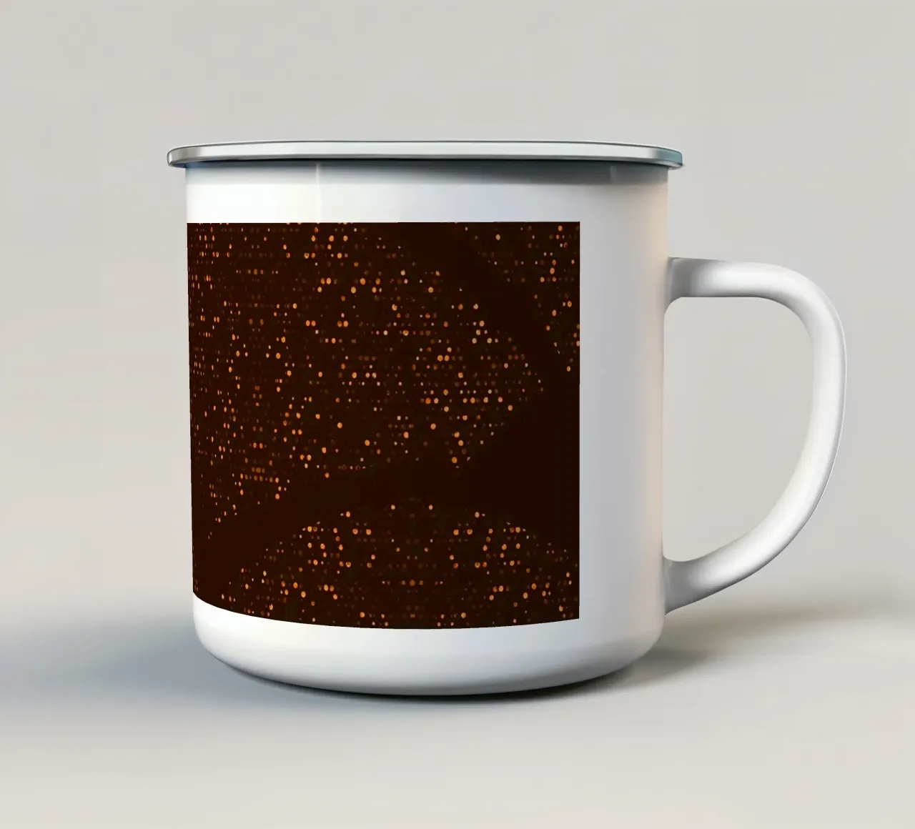 Marrone delle colline scintillanti tazza in smalto da SilverPegasus