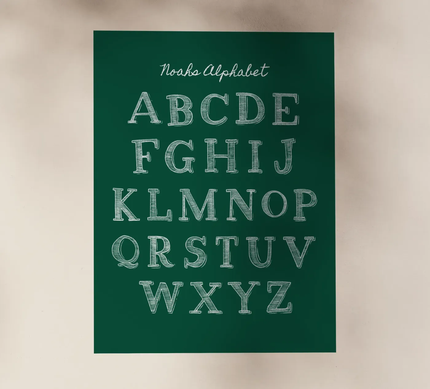 ABC Tafel pellicola backlit da Kartenliebe