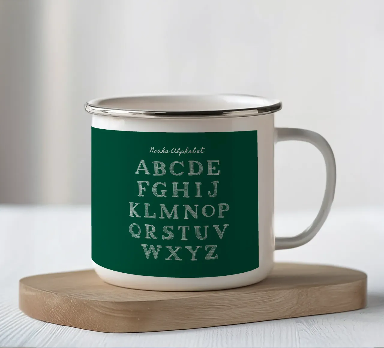 ABC Tafel tazza in smalto da Kartenliebe