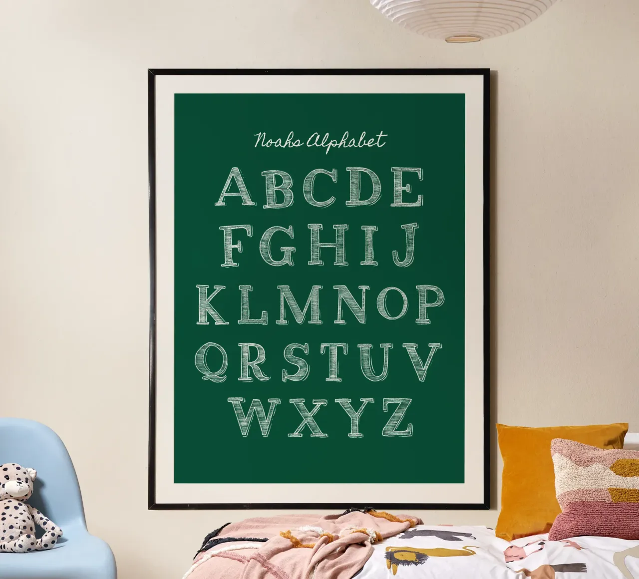 ABC Tafel poster da Kartenliebe