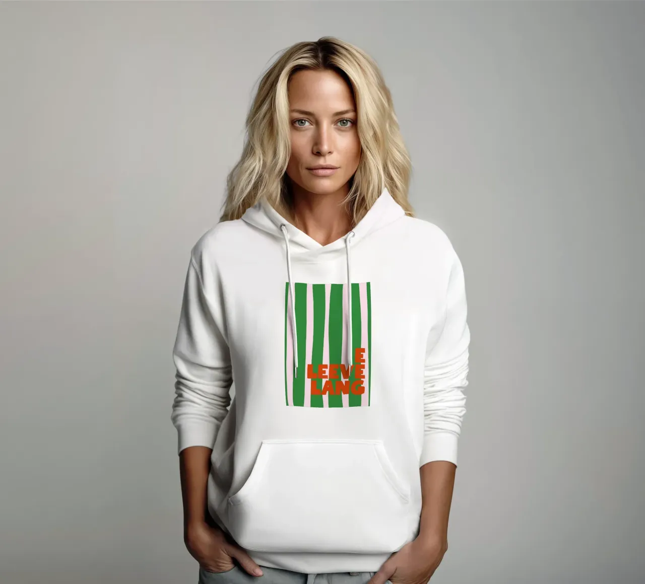 Leeve Lang felpa con cappuccio da Attaboy Dsgn