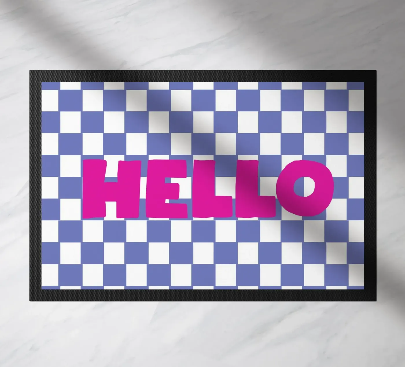 Hello Typography doormat by Attaboy Dsgn