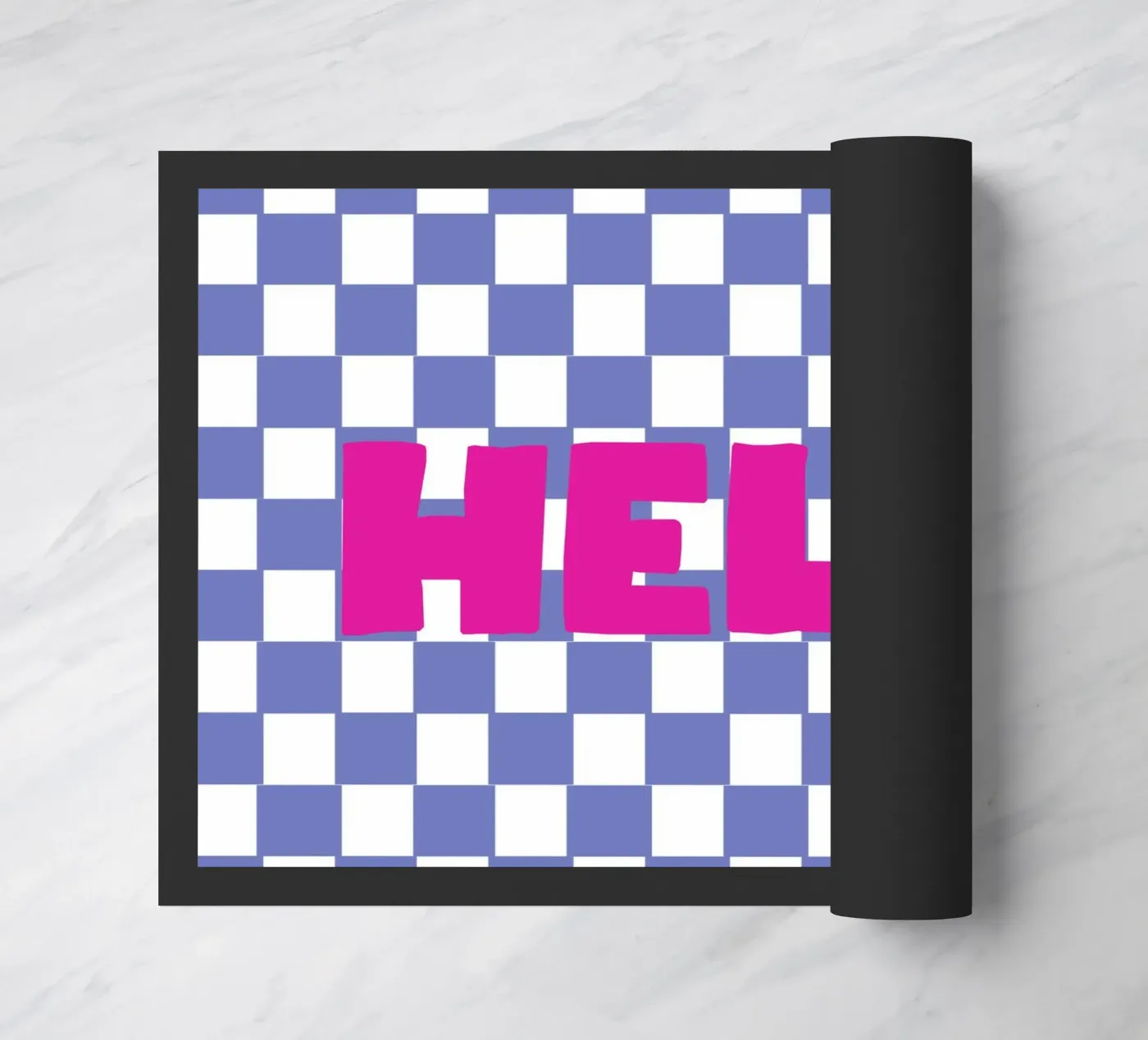 Hello Typography doormat by Attaboy Dsgn